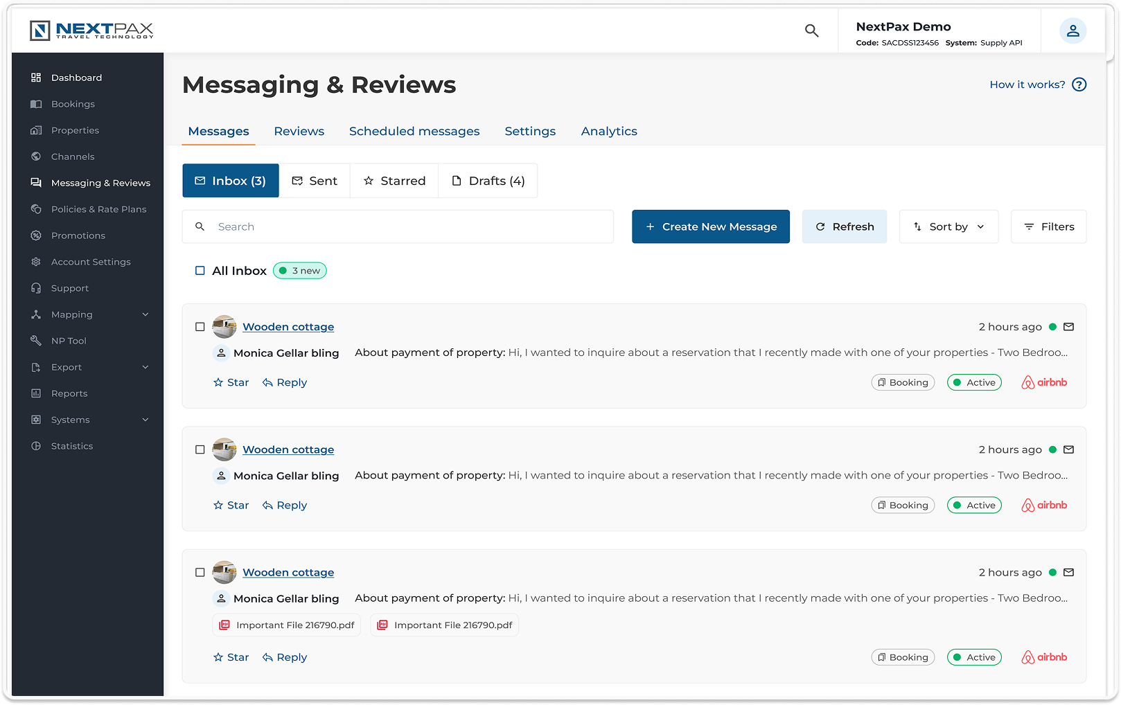messaging&reviews