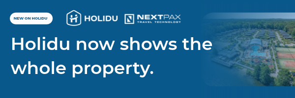 NextPax launches multi-unit support for Holidu: holiday parks, hotels and aparthotels now shown as complete properties
