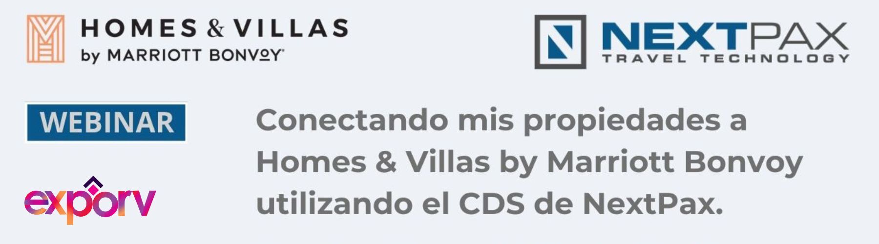 Conectando mis propiedades a Homes & Villas by Marriott Bonvoy utilizando el CDS de NextPax.
