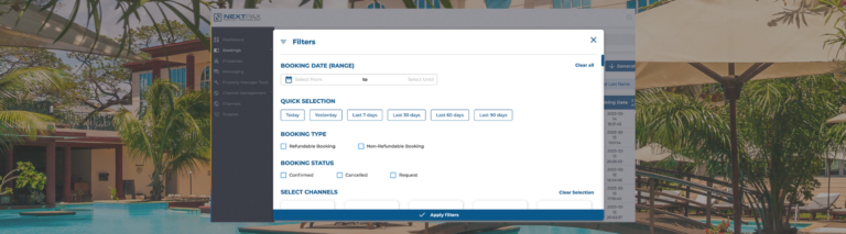 bookings overview channel manager