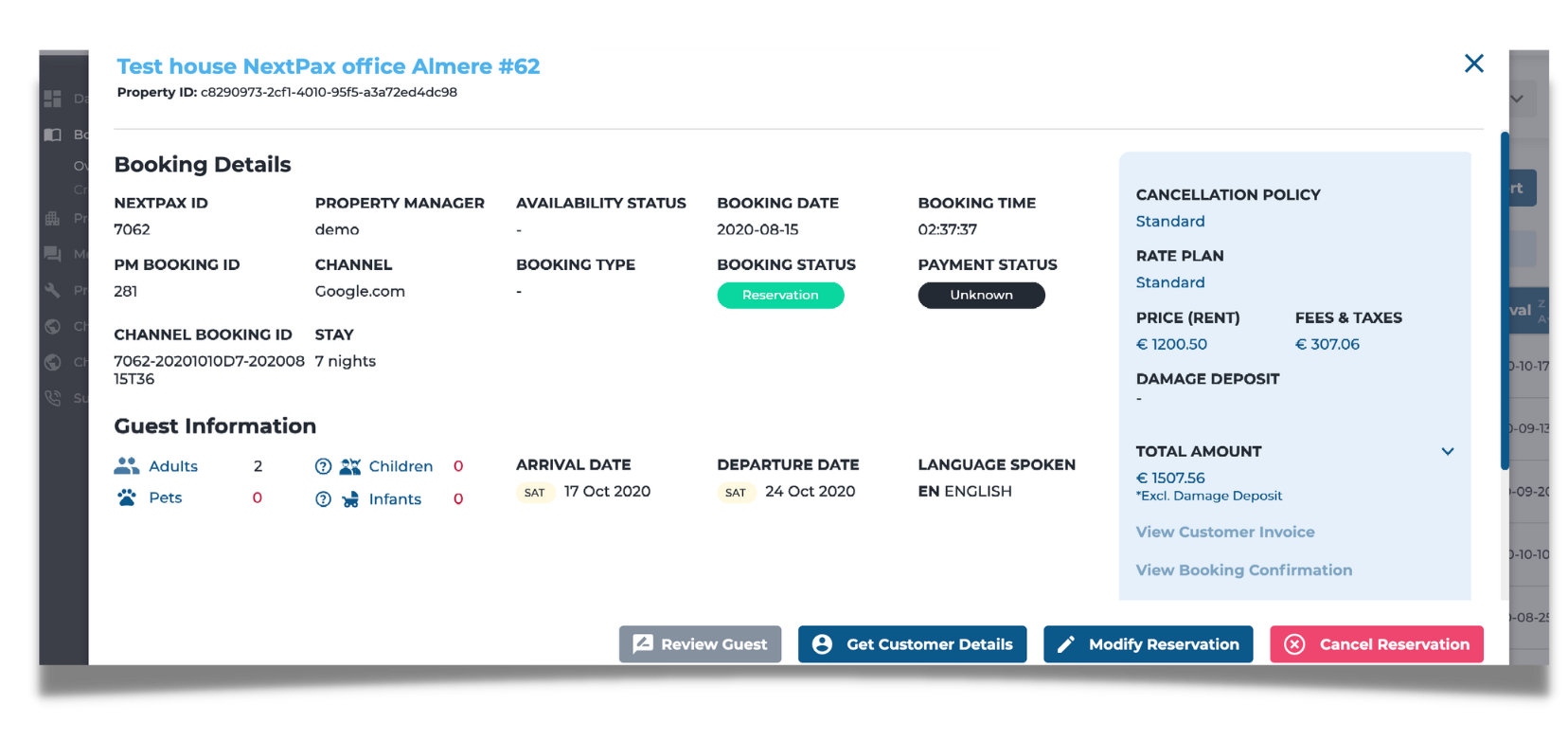 Bookings Overview