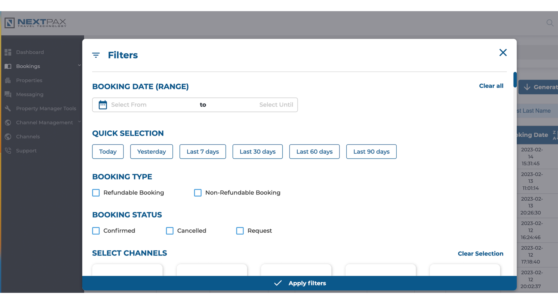 Bookings Overview Product Updates - NextPax