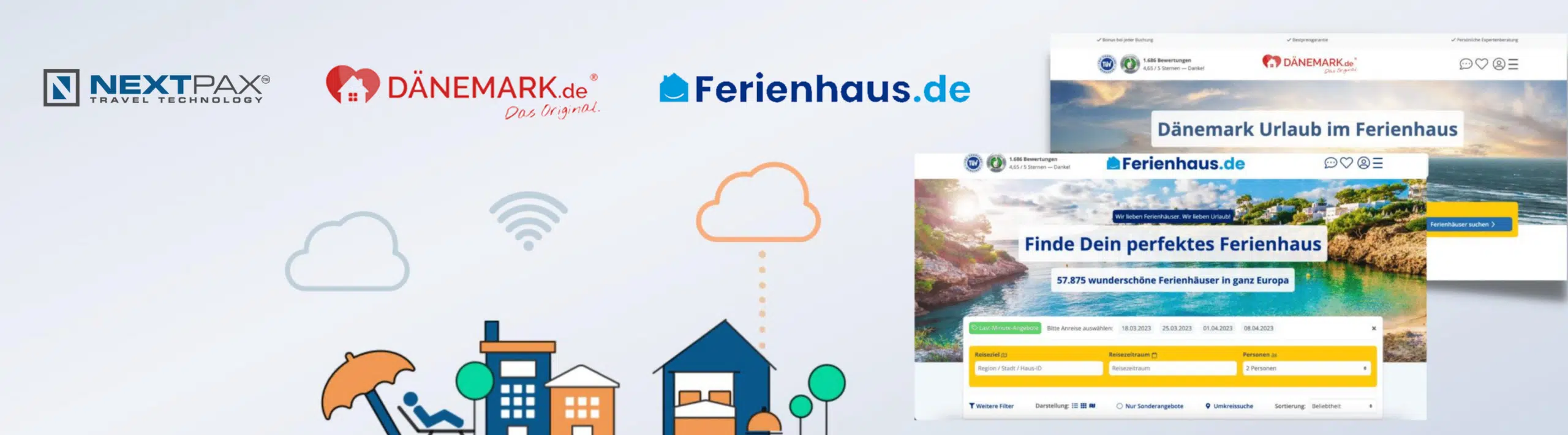 Daenemark.de and Ferienhaus.de Join the NextPax Distribution Network