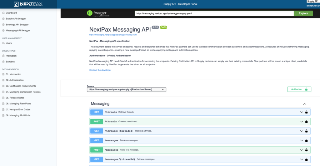 messaging api